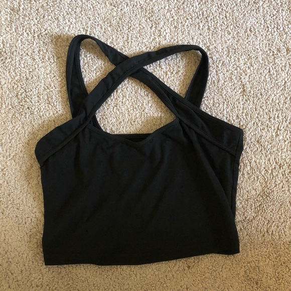 Cross Front Crop Top - Picture 2 of 10